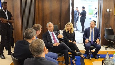 Asher and President Boaz Moldavsky with Israeli Prime Minister Benjamin and Sara Netanyahu